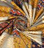 Yellow Traditional print 144 TC Cotton King Size  Bedsheet With 2 Pillow Cover