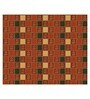 Orange Traditional print 144 TC Cotton King Size  Bedsheet With 2 Pillow Cover