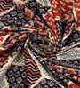 Red Traditional print 144 TC Cotton King Size  Bedsheet With 2 Pillow Cover