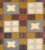 Yellow Traditional print 144 TC Cotton King Size  Bedsheet With 2 Pillow Cover