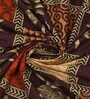 Beige Traditional print 144 TC Cotton King Size  Bedsheet With 2 Pillow Cover