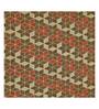 Brown And Red Traditional print 144 TC Cotton King Size  Bedsheet With 2 Pillow Cover