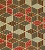 Brown And Red Traditional print 144 TC Cotton King Size  Bedsheet With 2 Pillow Cover