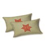 Brown And Red Traditional print 144 TC Cotton King Size  Bedsheet With 2 Pillow Cover