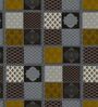 Grey Traditional print 144 TC Cotton King Size  Bedsheet With 2 Pillow Cover
