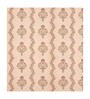 Peach Block Print  144 TC Cotton King Size  Bedsheet With 2 Pillow Cover