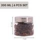 Homely Stainless Containers 200 ML (6pcs Set)