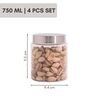 Homely Stainless Containers 750 ML (4pcs Set)
