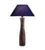 Homesake  Bedside Table Lamp, Retro Style Sheesham Wood Pyramid Table Lamp with Khadi Fabric Shade, Nightstand Mini Desk Lamps for Bedroom, Living Room, Baby Room, Bookcase SET OF 2