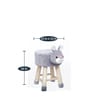 Honey Bunny Kids Stool in Grey