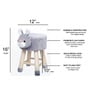 Honey Bunny Kids Stool in Grey