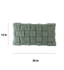 Honey Dew 100% Cotton 12X20 Inches Knitted Cushion Cover With Filler