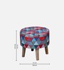 Honey Fabric Seating Stool in Multi Colour