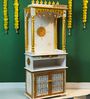Honey finish Solid Sheesham Wooden Temple