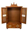 Honey finish Solid Sheesham Wooden Temple
