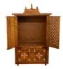 Honey finish Solid Sheesham Wooden Temple