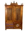 Honey finish Solid Sheesham Wooden Temple
