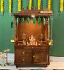 Honey finish Solid Sheesham Wooden Temple
