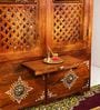 Honey finish Solid Sheesham Wooden Temple