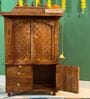 Honey finish Solid Sheesham Wooden Temple