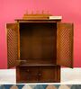 Honey finish Solid Sheesham Wooden Temple