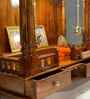 Honey finish Solid Sheesham Wooden Temple