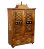 Honey finish Solid Sheesham Wooden Temple