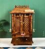 Honey finish Solid Sheesham Wooden Temple
