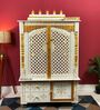Honey finish Solid Sheesham Wooden Temple