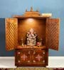 Honey finish Solid Sheesham Wooden Temple