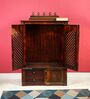 Honey finish Solid Sheesham Wooden Temple