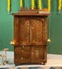 Honey finish Solid Sheesham Wooden Temple
