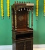 Honey finish Solid Sheesham Wooden Temple