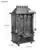 Honey finish Solid Sheesham Wooden Temple