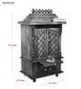 Honey finish Solid Sheesham Wooden Temple