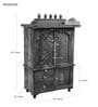 Honey finish Solid Sheesham Wooden Temple