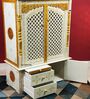 Honey finish Solid Sheesham Wooden Temple