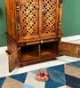 Honey finish Solid Sheesham Wooden Temple