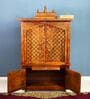 Honey finish Solid Sheesham Wooden Temple