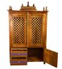 Honey finish Solid Sheesham Wooden Temple