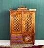 Honey finish Solid Sheesham Wooden Temple