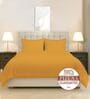 Honey Gold Solid 400 TC Cotton Double Sized Duvet Cover