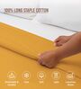 Honey Gold Solid 400 TC Cotton Double Sized Duvet Cover