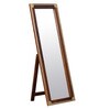 Synthetic Wood Full Length Mirror in Brown colour