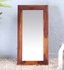 Solid Wood Full Length Mirror in Brown colour