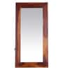 Solid Wood Full Length Mirror in Brown colour
