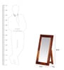 Solid Wood Full Length Mirror in Brown colour