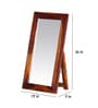 Solid Wood Full Length Mirror in Brown colour