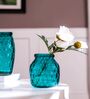 Honeycomb Embossed Multicolour Glass Vase
