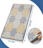 Honeycomb Geometric Microfibre 30x18 Inches Anti Skid Door Mat